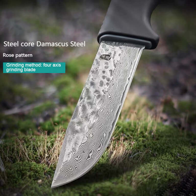 Damascus Steel Fixed Blade Knife