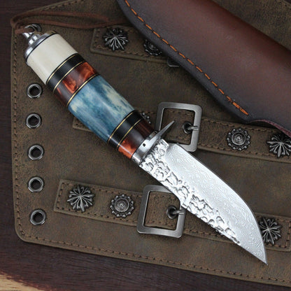 Forged Damascus Knife | HRC-60