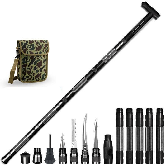 Outdoor Multifunctional Survival Walking Stick |Self-defense Alpenstock