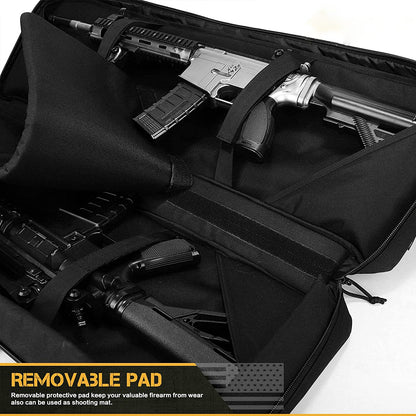 Double Rifle Case Gun Bag insdie