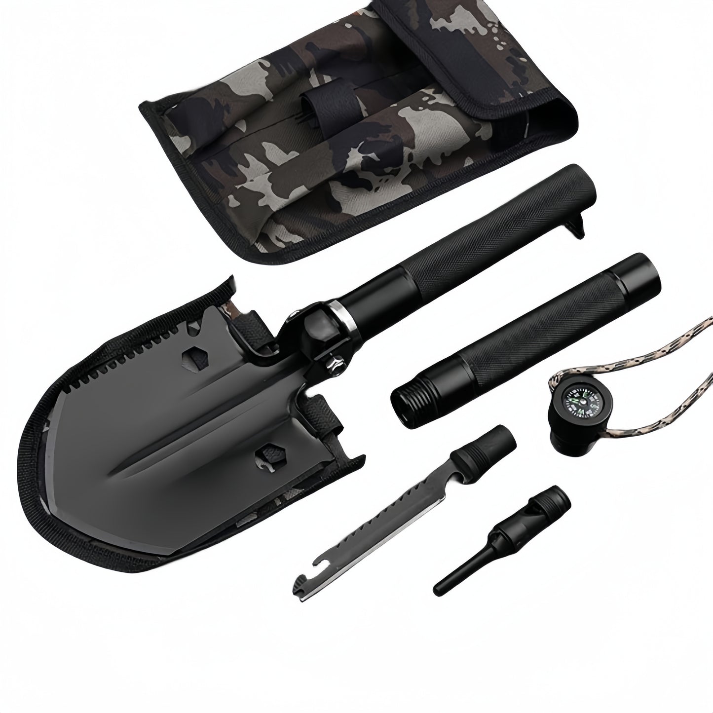 Outdoor Tactical Shovel Folding Multifunctional Survival Shovel