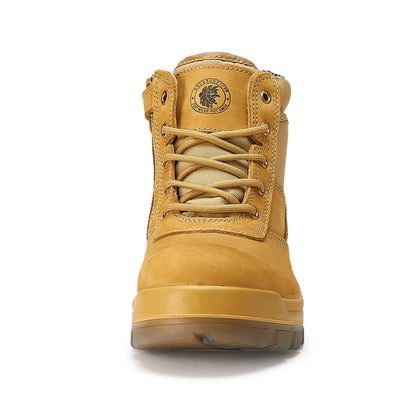 Steel Toe hiking Boot khaki front view.jpg