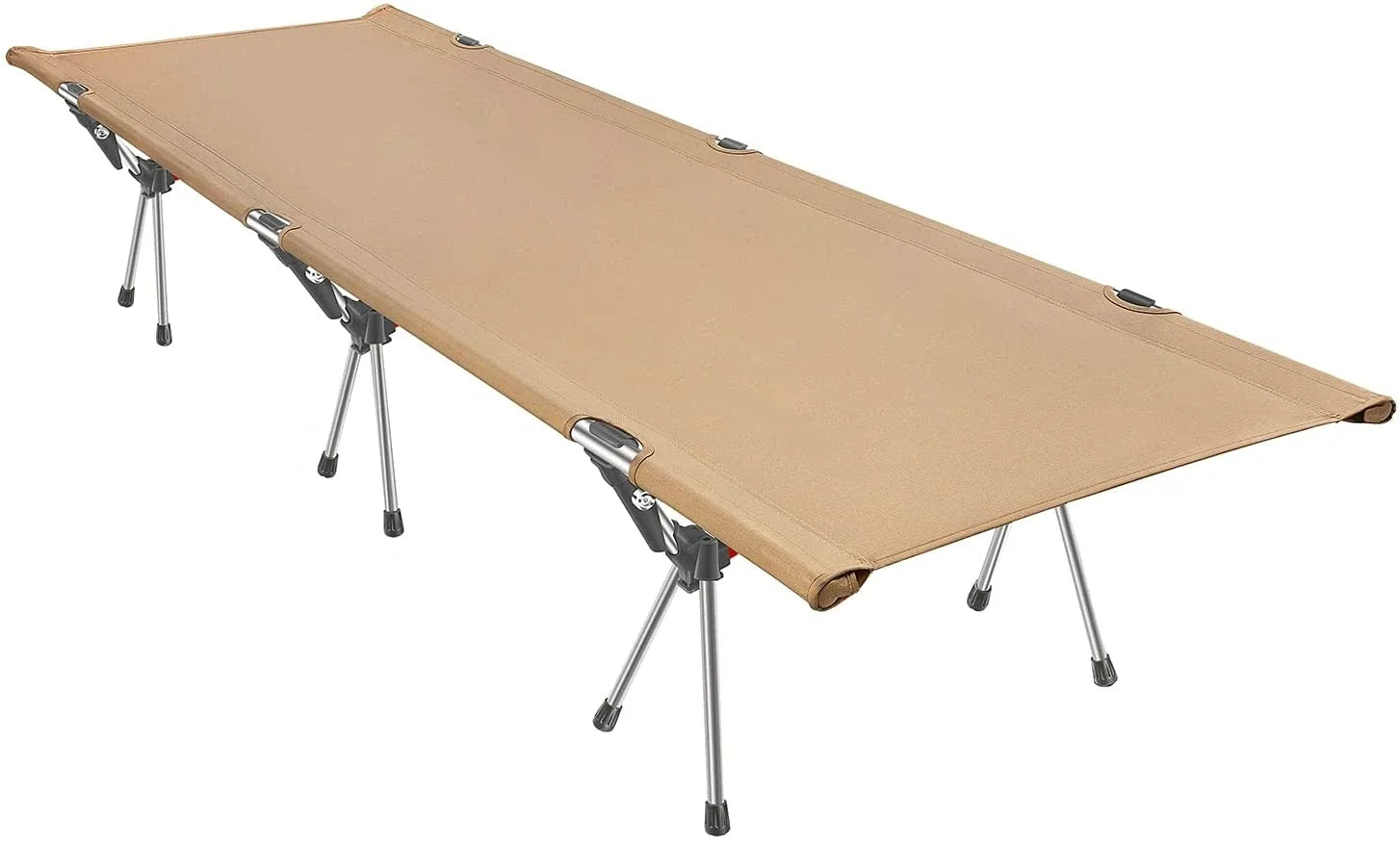 ultralight camping cot khaki close view.jpg