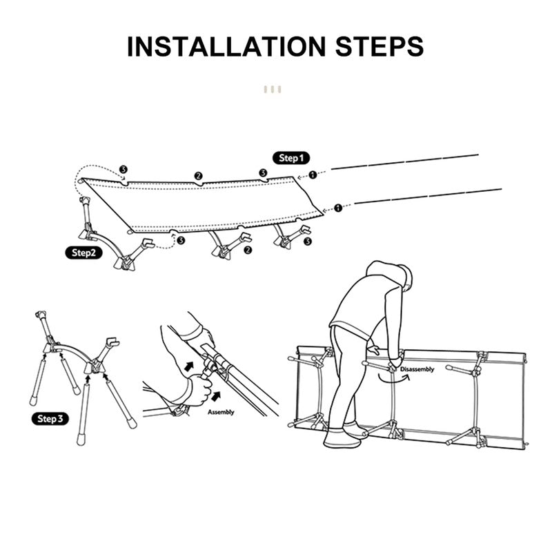 installation steps of cot