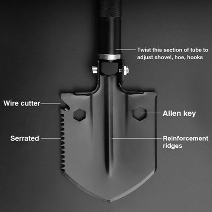 Outdoor Tactical Shovel Folding Multifunctional Survival Shovel