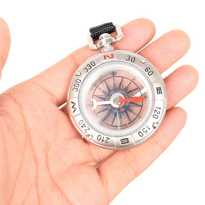 Retro Pocket Watch Style Zinc Alloy Compass With Keychain