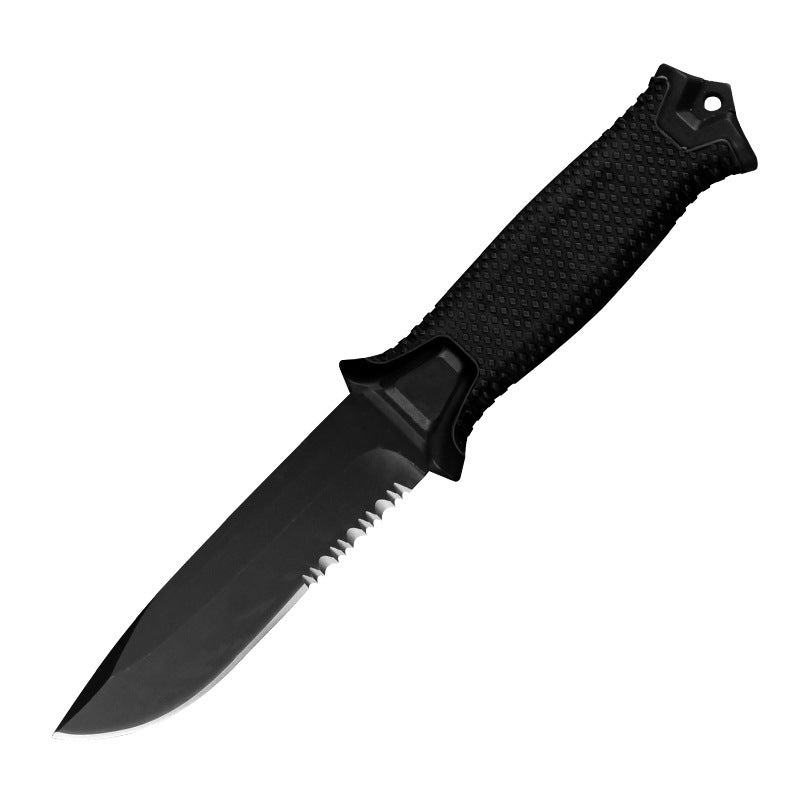 High Carban Steel Knife | Fixed Blade | Nylone Rubber Grip