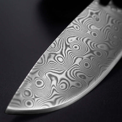 Damascus Steel Folding Knife | Powder Steel