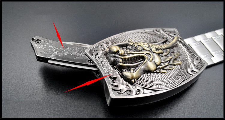 Belt Buckle with Hidden Knife | 8 Styles