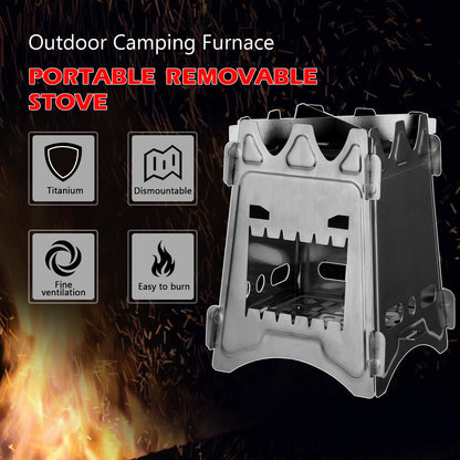 Mini Wood Stove | Folding |Stainless Steel