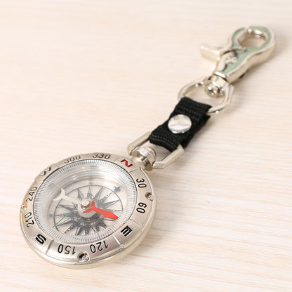 Retro Pocket Watch Style Zinc Alloy Compass With Keychain