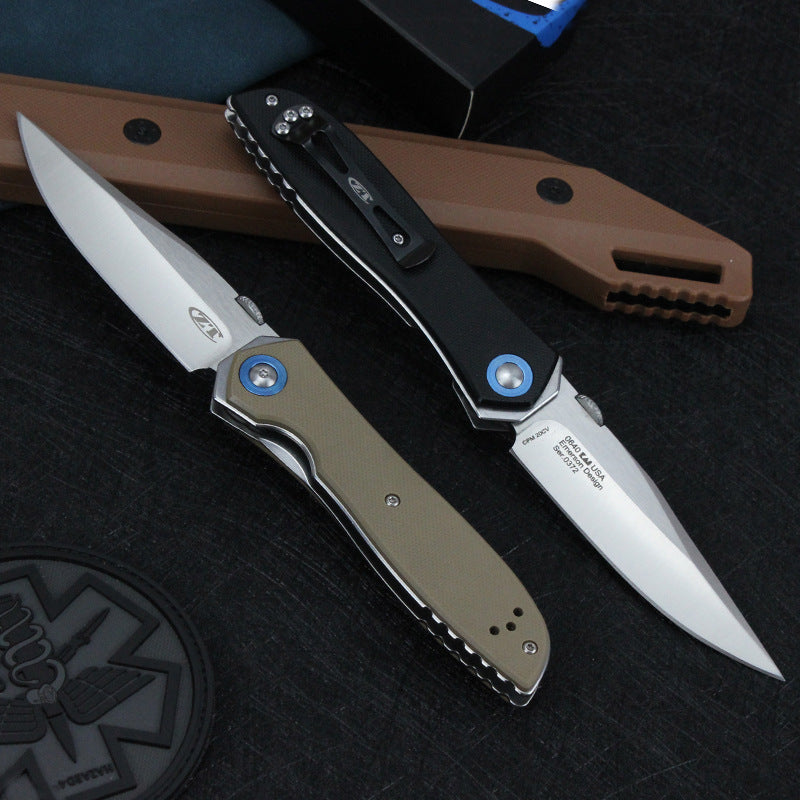 9cr14mov Steel Folding Knife | G10 Handle| 58HRC | Ball bearings