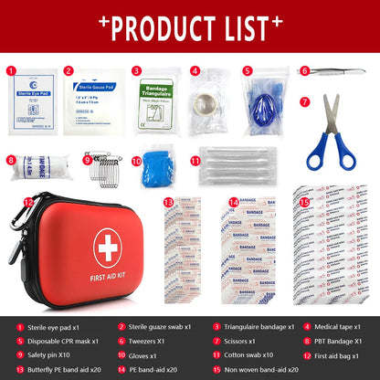 90 pieces Full Set Mini First Aid Kit | Water Proof