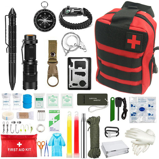 Military Survival Kit with First Aid Supplies