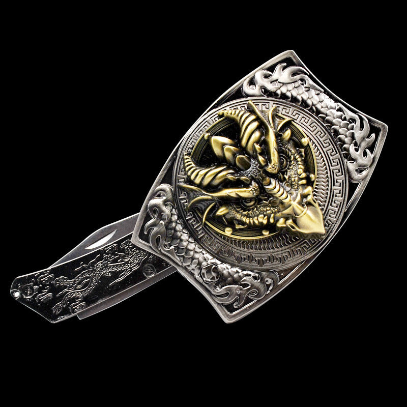 Belt Buckle with Hidden Knife | 8 Styles