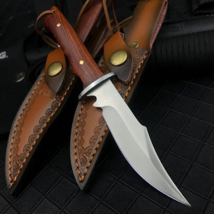 Handmade 5CR13 Fixed Blade Knife | With Holester| 57HRC