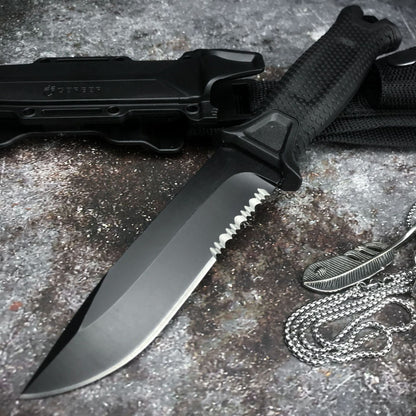 Multi-functional Tactical Knife | Fixed Blade | 59HRC | with Sheath & Ignition Rod