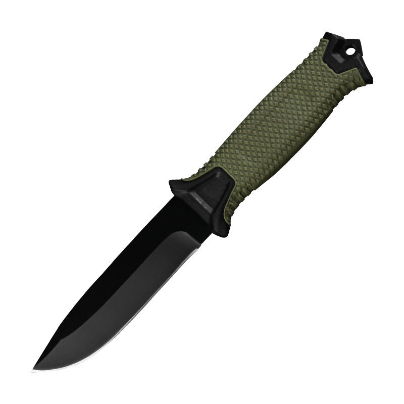 High Carban Steel Knife | Fixed Blade | Nylone Rubber Grip