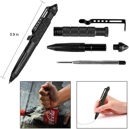 9-in-1 Multi-function Survival Pen | Flashlight | Window Breaker